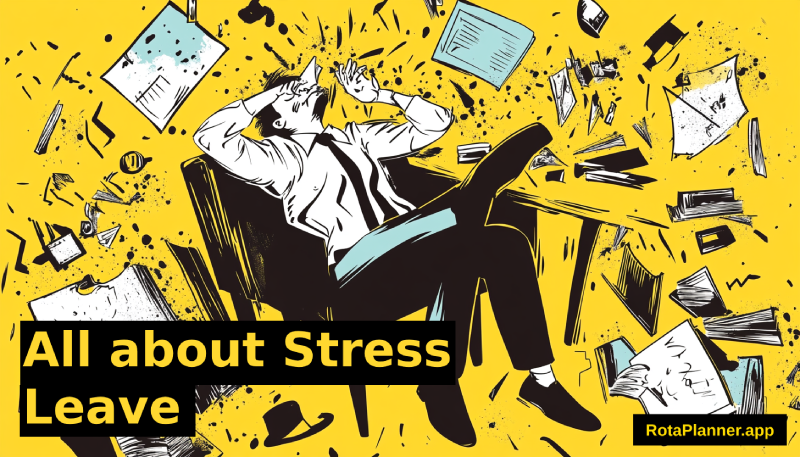 Illustration of stress leave